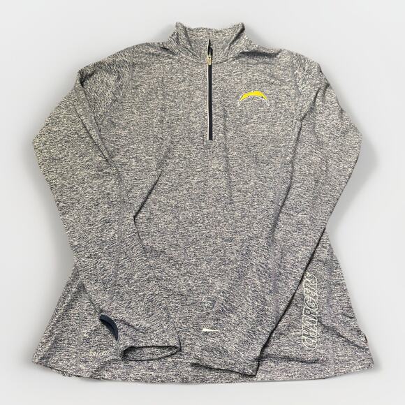 LA Chargers Nike Dri-fit Women’s 1/4 Zip Pullover Size Medium - Picture 1 of 6
